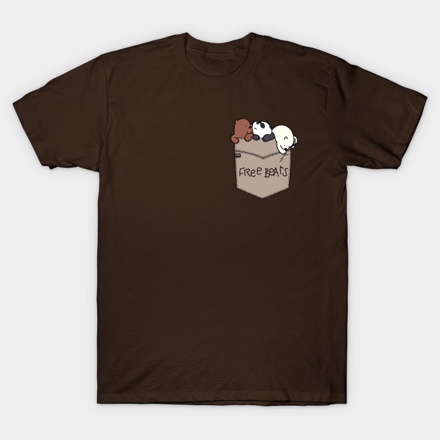 We Bare Bears Pouchie Shirt T-Shirt by MMTees